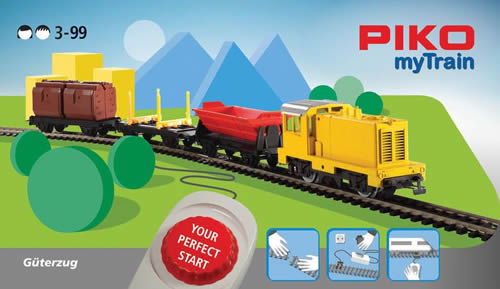 Piko 57090 - MyTrain Freight Train Starter Set with Diesel Locomotive