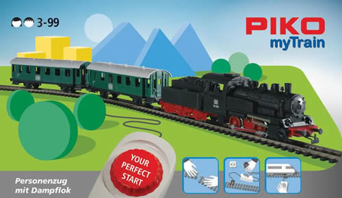Piko 57091 - MyTrain Passenger Train Starter Set with Steam Locomotive