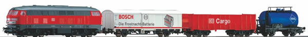 Piko 57154 - Starter set with bedding BR 218 DB Cargo with 3 freight cars
