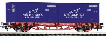 Piko 57772 - Flatcar w/2x 20 Container NYK Logistics DB VI