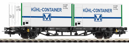 Piko 57796 - Flat Car Kuhl-Container
