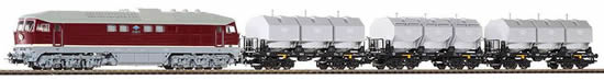 Piko 58130 - German BR 131 Diesel & 3 Silo Container Cars Slmmp Set of the DR
