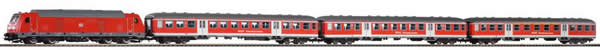 Piko 58133 - German Train Set with Diesel Locomotive BR 245 with commuter car of the DB AG