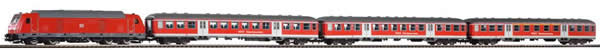 Piko 58134 - German Train Set with Diesel Locomotive BR 245 with commuter car of the DB AG