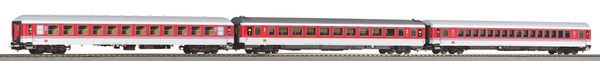 Piko 58249 - German  Set of 3 passenger coaches IC 602 Gorch Fock of the DB AG