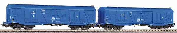 Piko 58375 - Set of 2 large freight wagons 401Ka Gags-t of the PKP Cargo