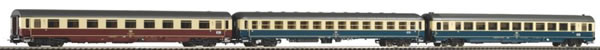 Piko 58387 - Set of 3 IC passenger cars 2x 2nd class + 1st class of the DB
