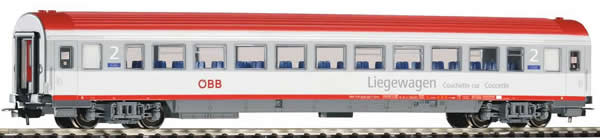 Piko 58666 - 2nd Class IC Couchette Car Grey Red