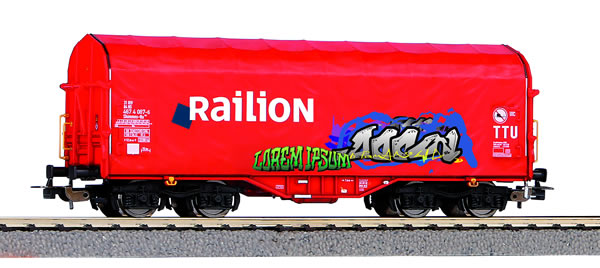 Piko 58981 - Tarpaulin wagon Railion NS with Graffiti