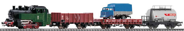 Piko 97907 - Starter Set - Polish Steam Locomotive & 3 Freight Cars of the PKP