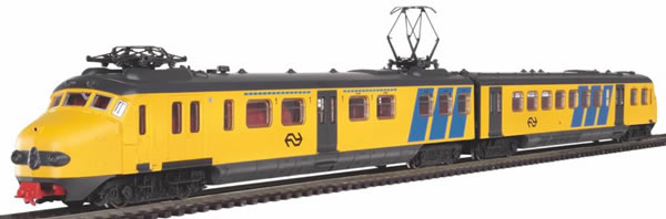 Piko 97932 - Starter set with ballast track electric locomotive Hondekop NS