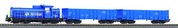 Piko 97937 - Polish H0 Starter Set freight train diesel locomotive SM 42 