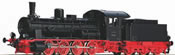 German Steam locomotive BR 55 of the DB