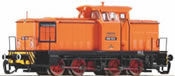 German Diesel locomotive V60 in orange of the DR