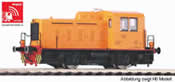 German Diesel Locomotive TGK2 Kaluga of the DR (Sound)
