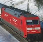 German Electric Locomotive BR 101 Unsere Preise of the DB AG (Sound)