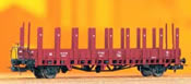 Flat Car with metal uprights D