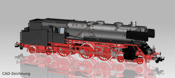 German Steam Locomotive BR 62 of the DB (w/ Sound)