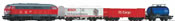 Starter set with bedding BR 218 DB Cargo with 3 freight cars