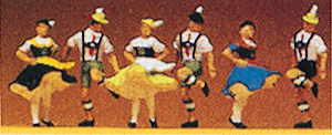 Preiser 10240 - Bavarian folk dancers  6/