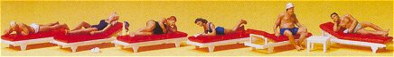 Preiser 10429 - Sunbathers on Lounges 6/