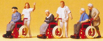 Preiser 10479 - Elderly In Wheelchairs 6/