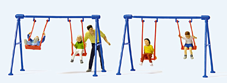 Preiser 10630 - Children on the swings