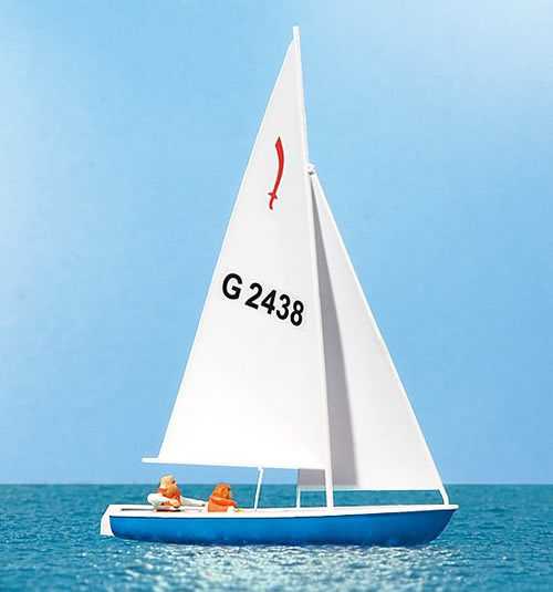 Preiser 10679 - Sailors and Sailboat
