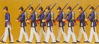 Preiser 12186 - Prussian infantry parade