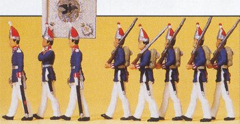 Preiser 12188 - 1800 guards/officer march