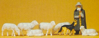 Preiser 14160 - Shepherd w/sheep