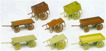 Preiser 17103 - Hand cart ast kit      8/