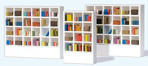 Preiser 17243 - Books, Shelves - Kit