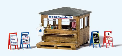 Preiser 17314 - Kiosk with Boat Rental Kit