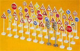 Preiser 18203 - Road Signs Assorted