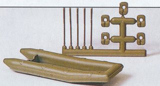 Preiser 18367 - Military raft w/oars