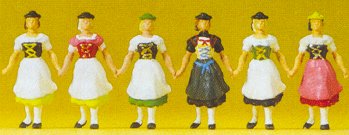 Preiser 24607 - Bavarian group in costume