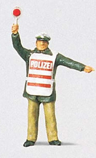 Preiser 28012 - Policeman w/Safety Vest