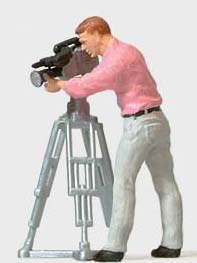 Preiser 28086 - Camera Man w/Movie Camera