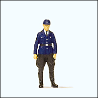 Preiser 28115 - Railroad Personnel -- German Railway Policeman
