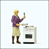 Preiser 28133 - Working People -- At the Stove