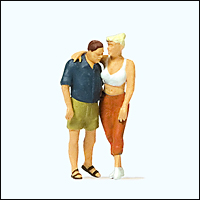 Preiser 28136 - Pedestrians -- Couple Standing, pkg(2)
