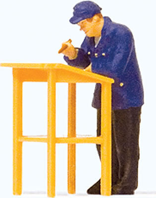 Preiser 28152 - Railroad worker at the standing desk