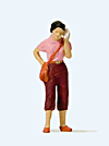 Preiser 28166 - Woman with mobile phone
