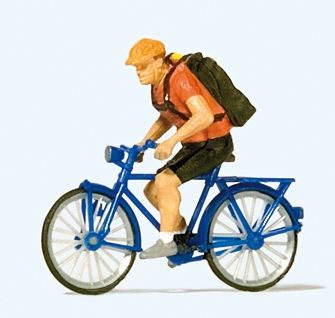Preiser 28175 - Bicycle courier
