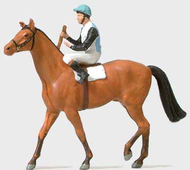 Preiser 29080 - Jockey On Horse