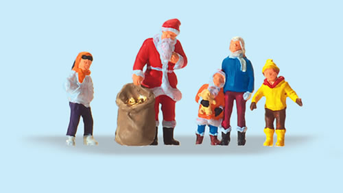 Preiser 29098 - Father Christmas w/ Children