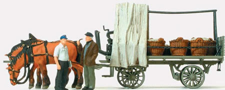 Preiser 30449 - Farm Wagon w/Load