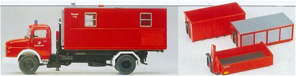 Preiser 31116 - MB Truck w/4 containers