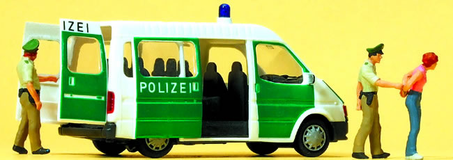 Preiser 33248 - Police Van/Police/Suspect